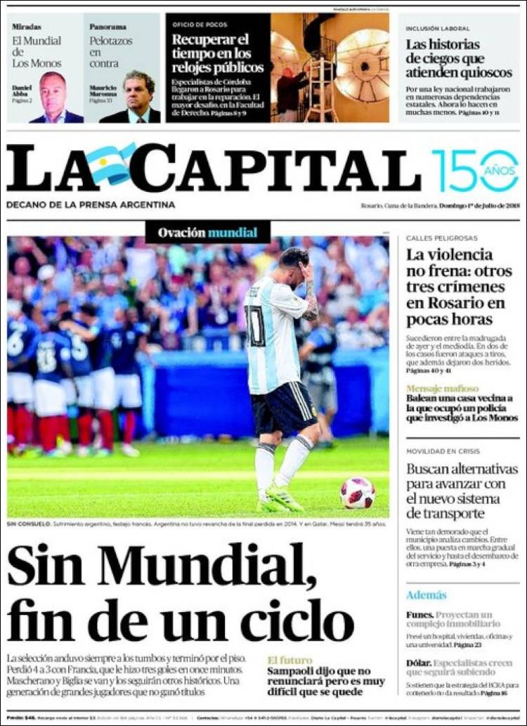 La Capital Portada 01 07 2018