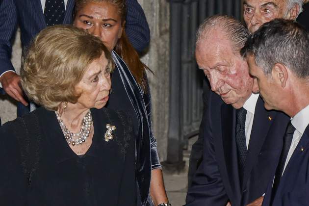 Juan Carlos Sofía funeral Juan Gómez Acebo, 2024 GTRES Juan Carlos Sofía funeral Juan Gómez Acebo, 2024 GTRES