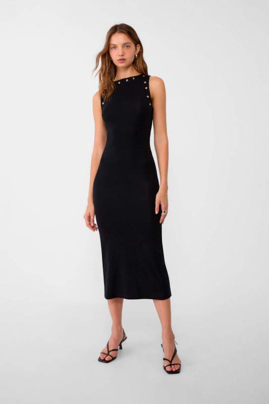 Vestido midi ojales1 Vestido midi ojales1