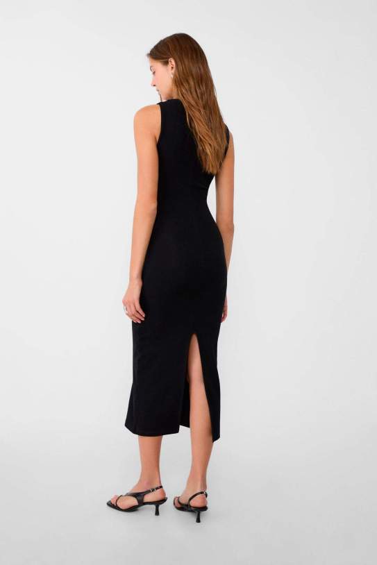 Vestido midi ojales Vestido midi ojales