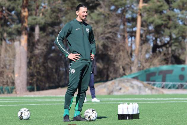 Zlatan Ibrahimovic entrenamiento Hammarby IF Zlatan Ibrahimovic entrenamiento Hammarby IF