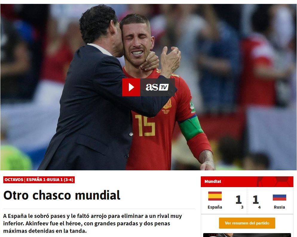 as espanya russia mundial 2018 captura pantalla