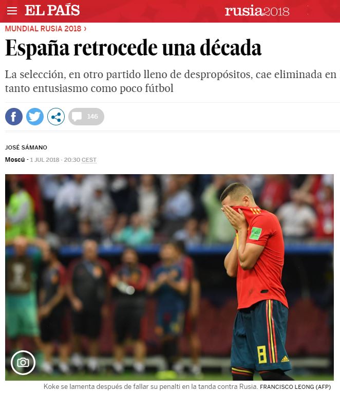 elpais espanya russia mundial 2018 captura pantalla
