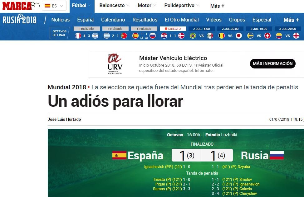 marca espanya russia mundial 2018 captura pantalla