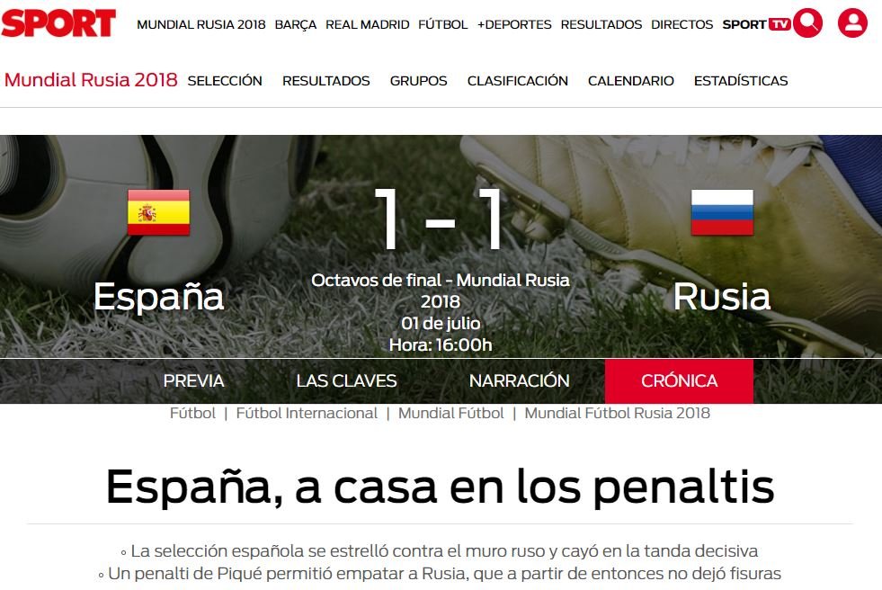 sport espanya russia mundial 2018 captura pantalla