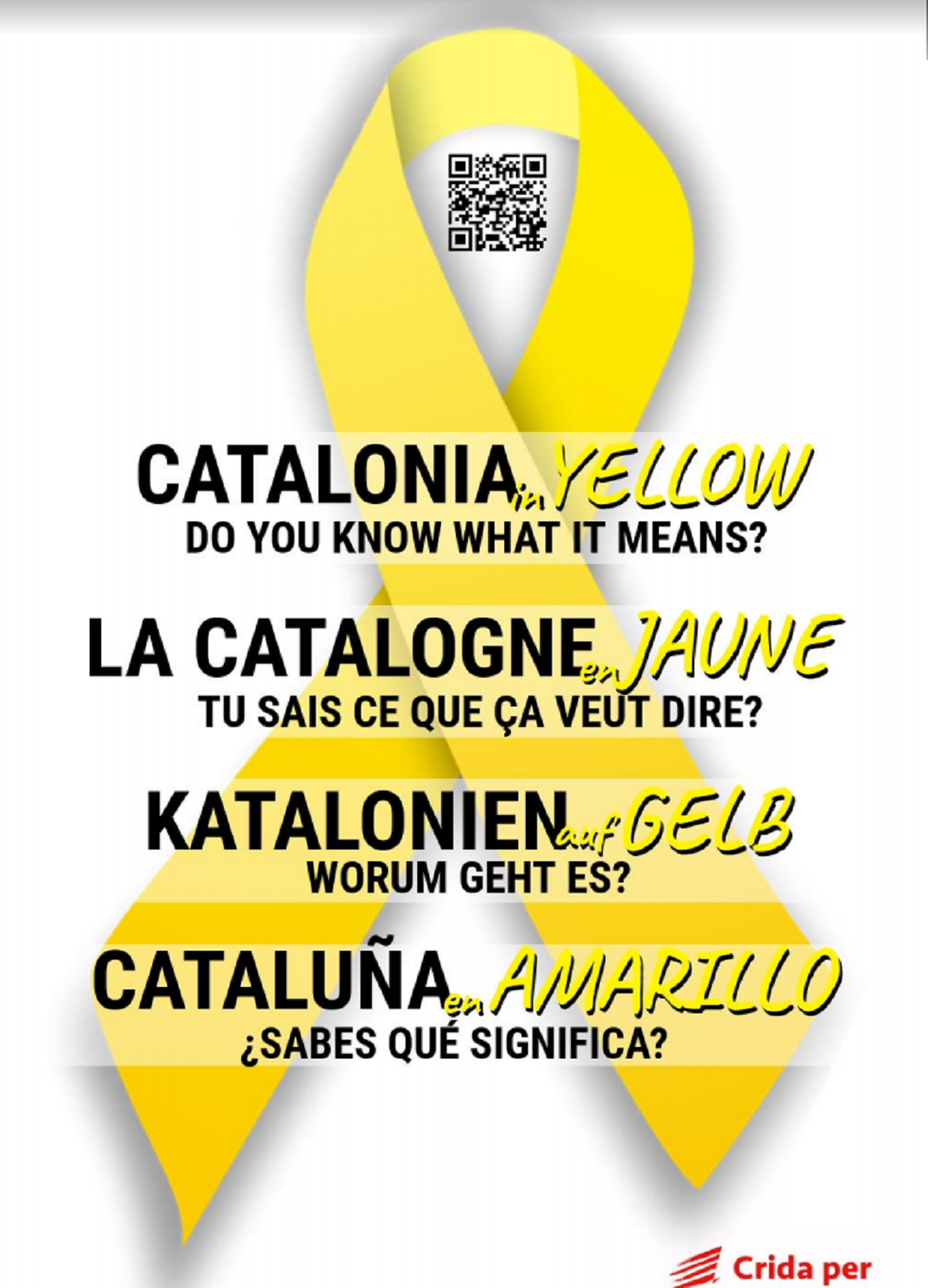 "Catalunya en amarillo", la nueva campaña de Crida per la Llibertat