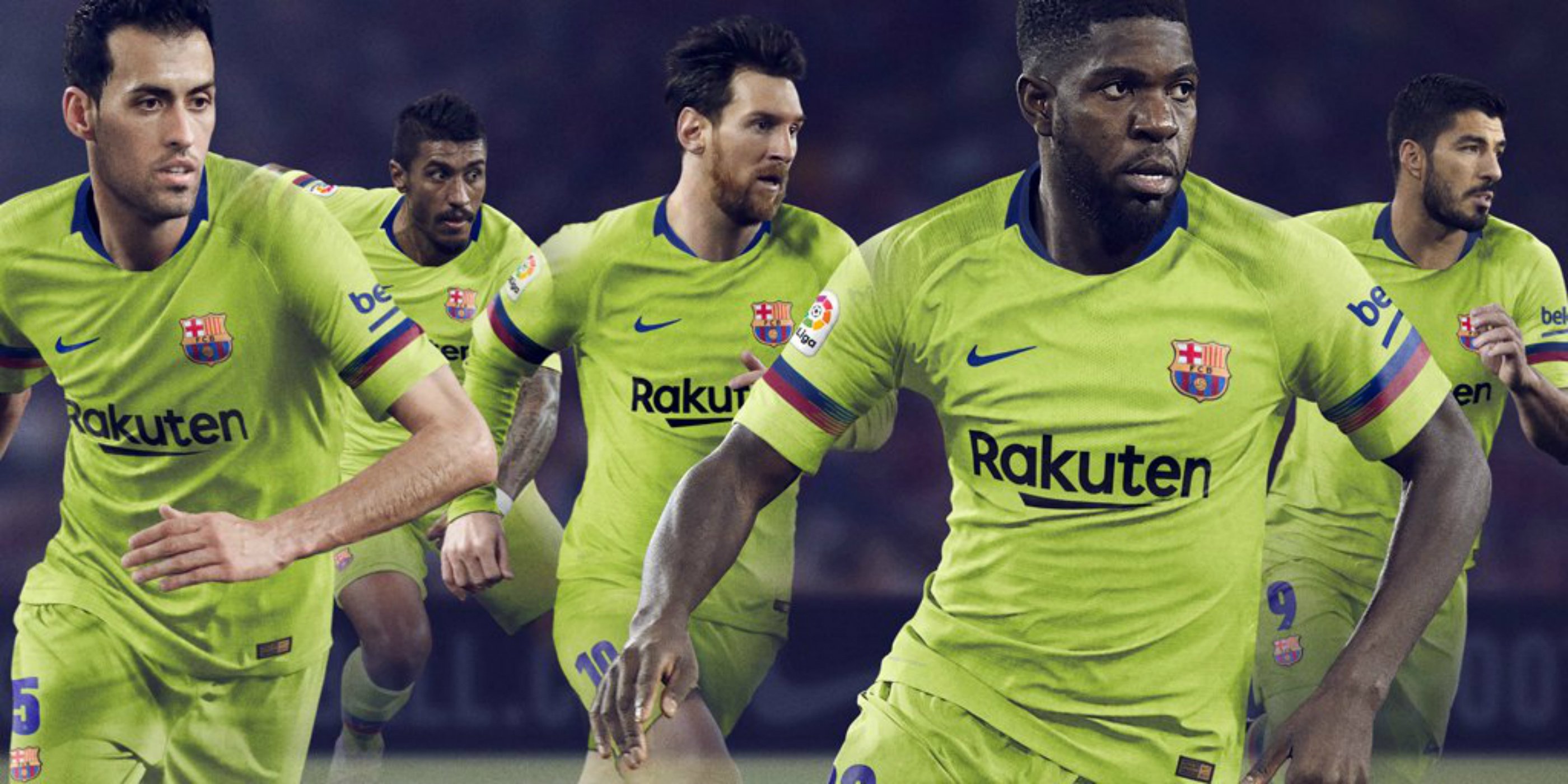La segona samarreta del Barça recupera el groc fluorescent