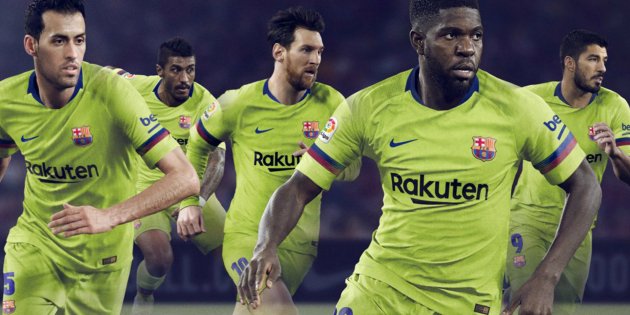 Camiseta barcelona verde fluorescente Clearance