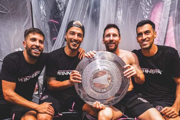 Jordi Alba, Luis Suárez, Leo Messi i Sergio Busquets / Instagram Jordi Alba, Luis Suárez, Leo Messi i Sergio Busquets / Instagram