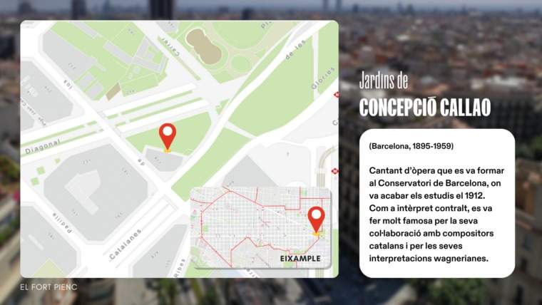ubicacio jardins concepcio callao foto ajbcn ubicacio jardins concepcio callao foto ajbcn