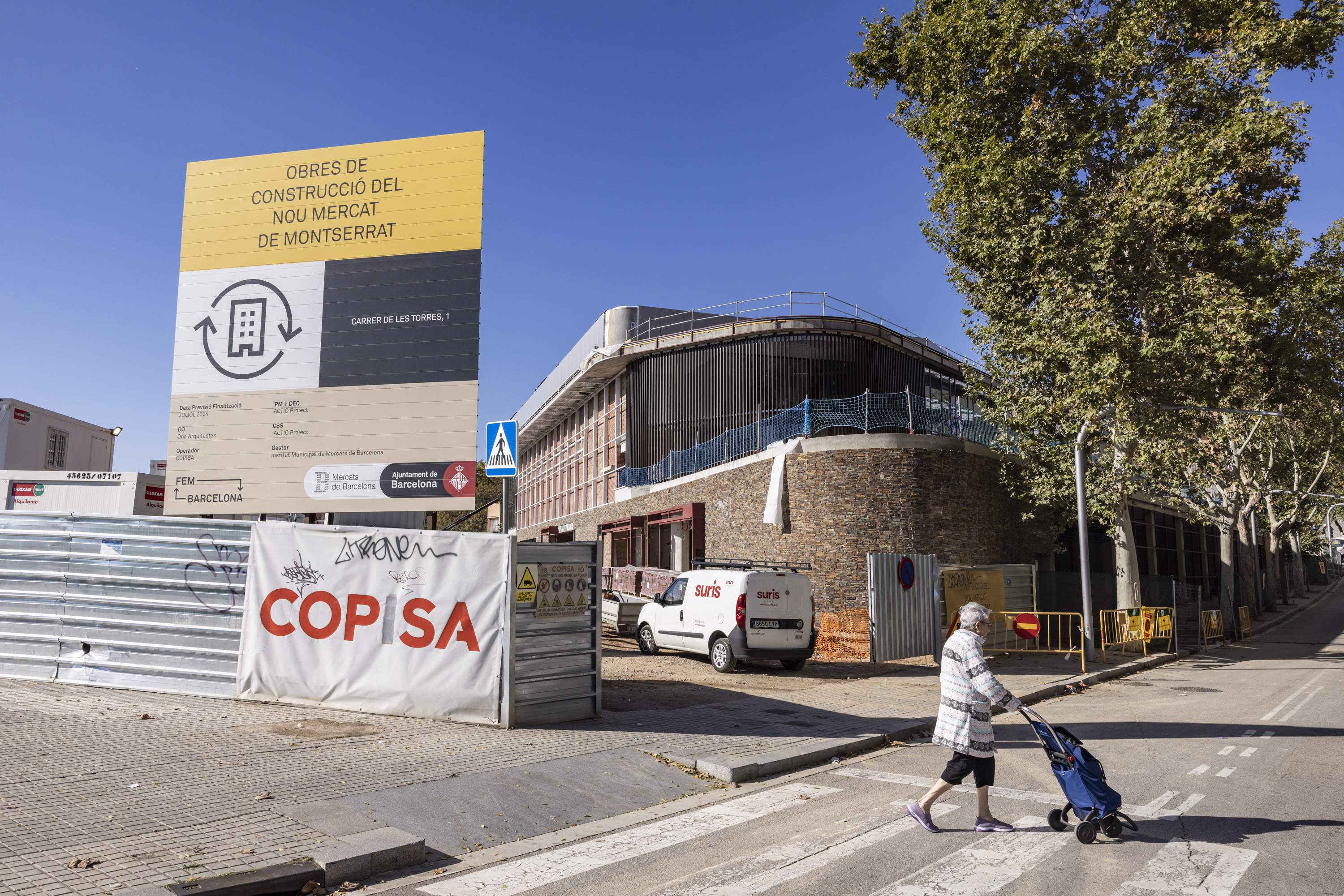 El mercat de Montserrat obrirà al març, però el supermercat ja funcionarà a finals de gener