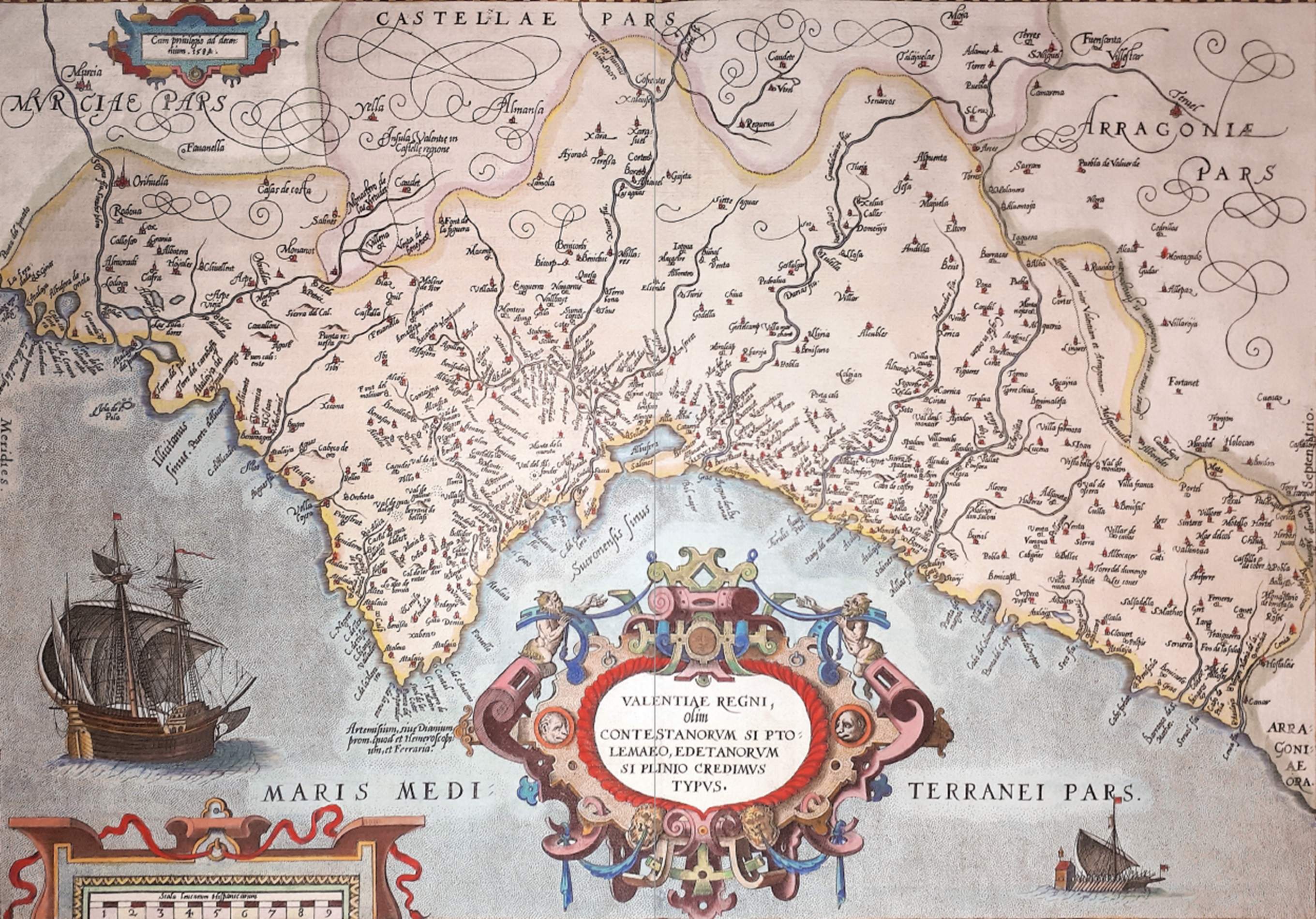 Mapa del País Valencià (segle XVI). Font Generalitat valenciana Mapa del País Valencià (segle XVI). Font Generalitat valenciana