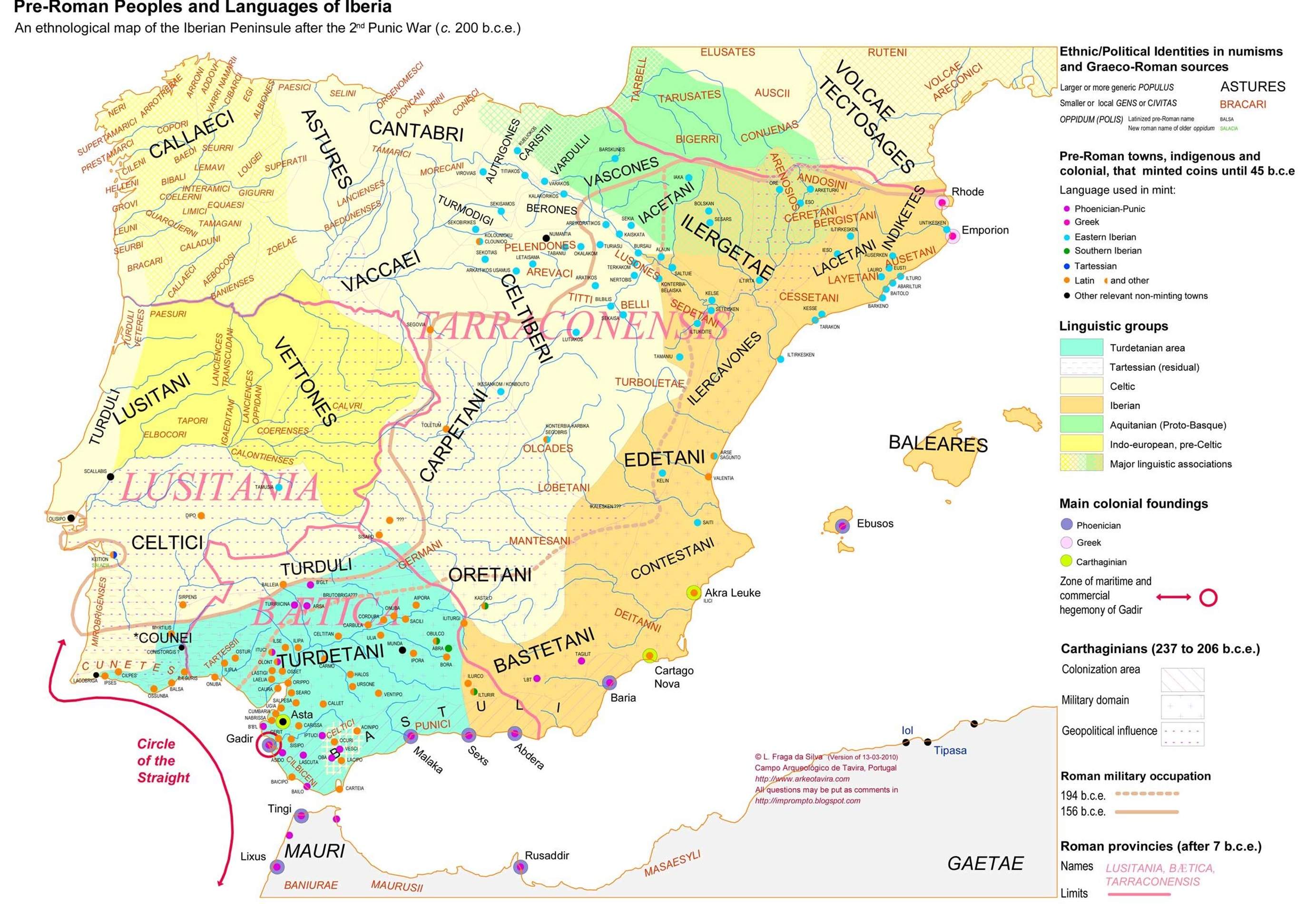 Mapa dels pobles pre romans. Font Universitat de Lisboa Mapa dels pobles pre romans. Font Universitat de Lisboa