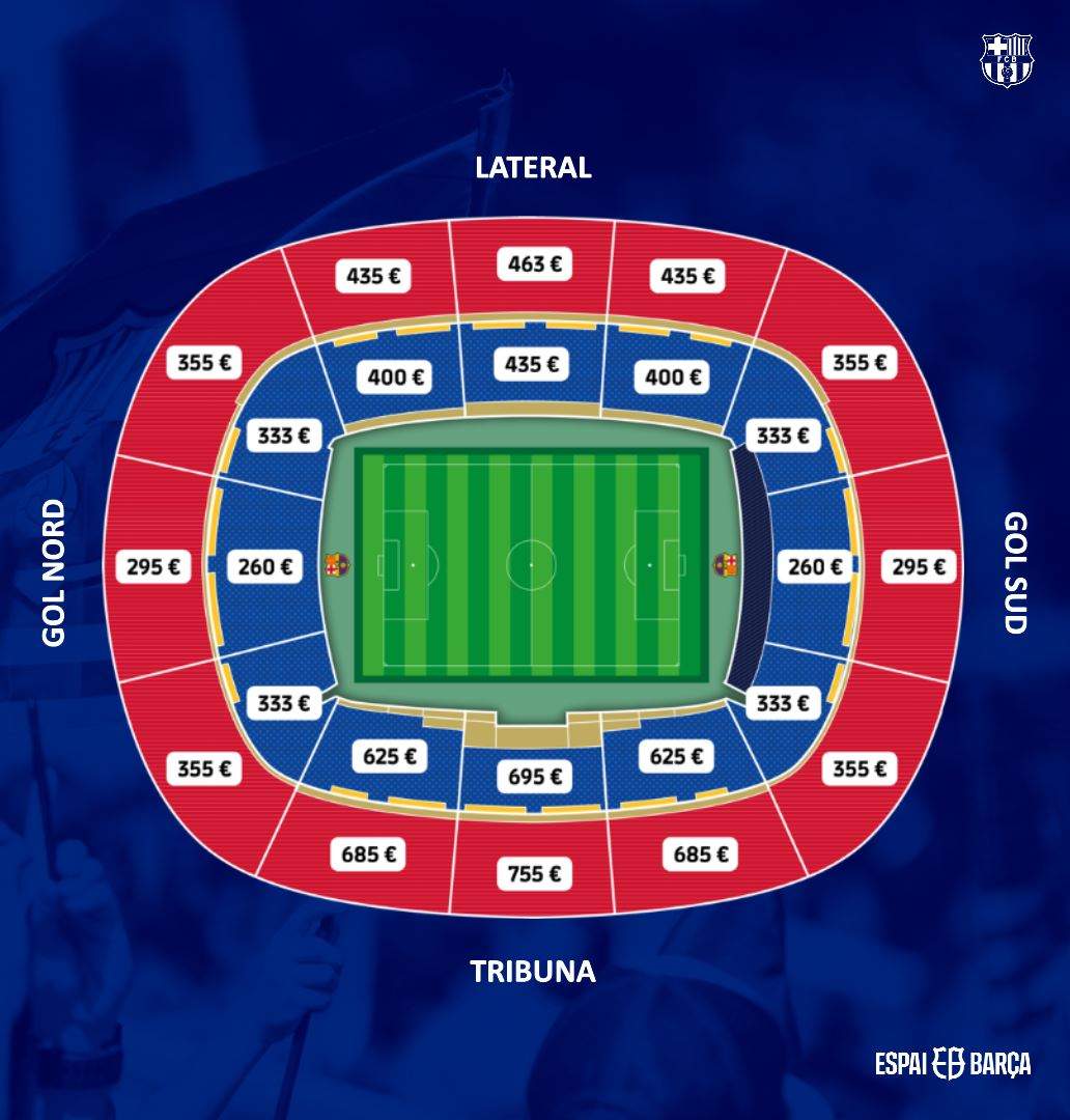 Precios socios Barça Spotify Camp Nou 2024 25 Precios socios Barça Spotify Camp Nou 2024 25