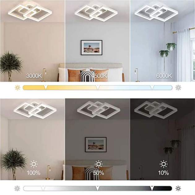 Anten 40W Lámpara de techo LED Salón Dimmable Anten 40W Lámpara de techo LED Salón Dimmable
