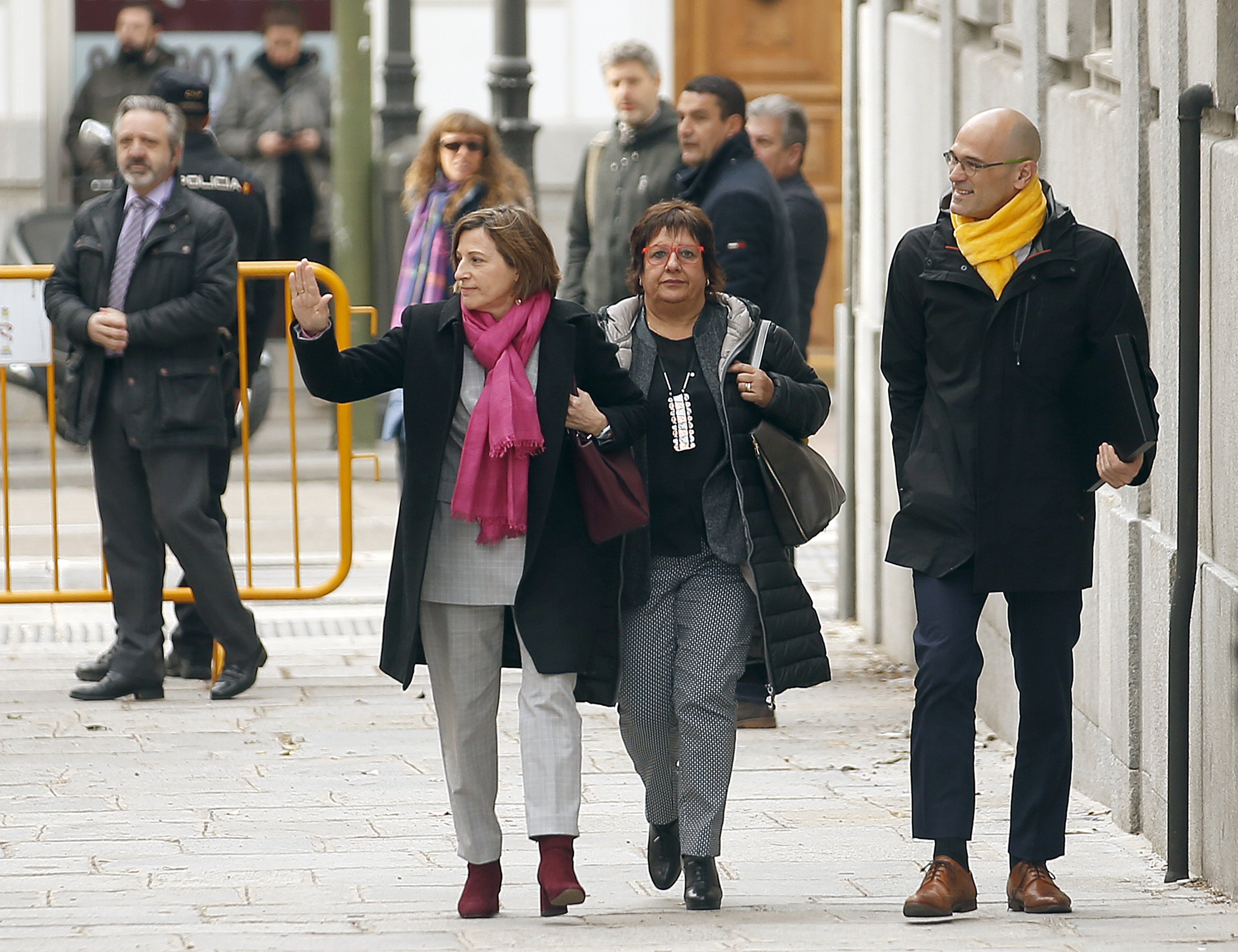 Junqueras, Romeva, Sànchez i Cuixart ja són de camí a Catalunya