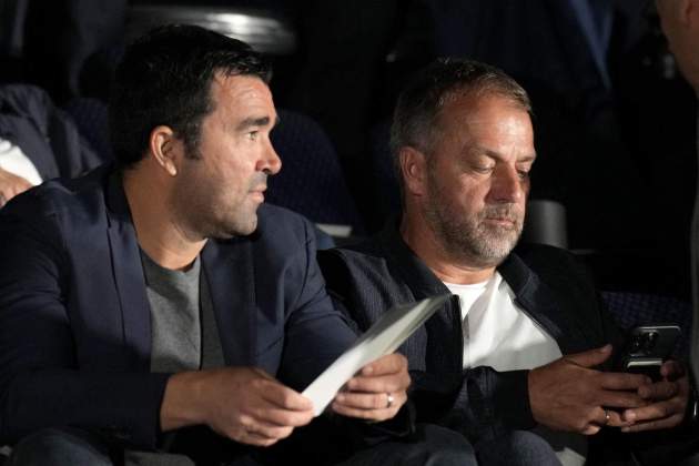 Deco i Hanski Flick al comiat d'Andrés Iniesta Deco i Hanski Flick al comiat d'Andrés Iniesta