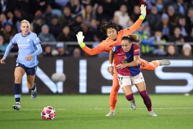 Ewa Pajor Manchester City Barça femenino / Foto: EFE Ewa Pajor Manchester City Barça femenino / Foto: EFE