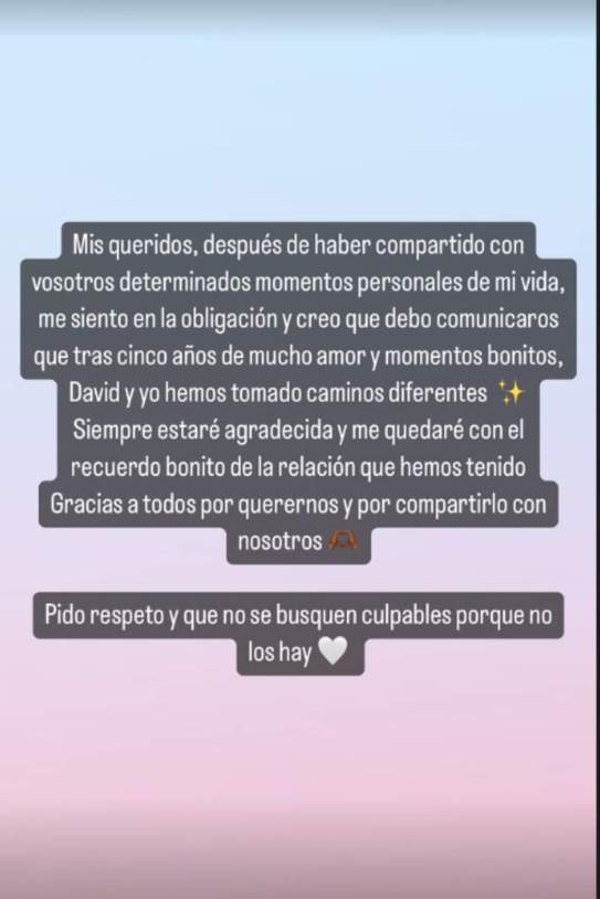 Se gloria Camila anuncia la ruptura con el novio / Instagram Se gloria Camila anuncia la ruptura con el novio / Instagram