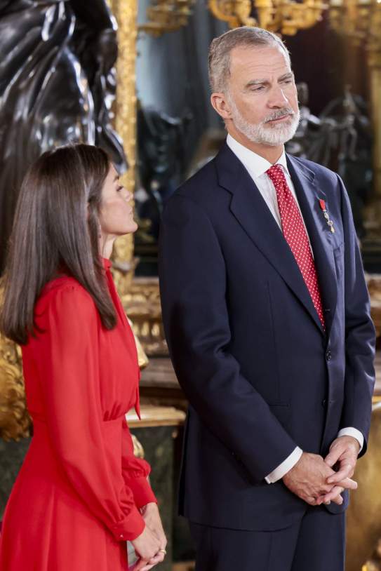 Felipe y Letizia al besamanos del 12-O / GTRES Felipe y Letizia al besamanos del 12-O / GTRES