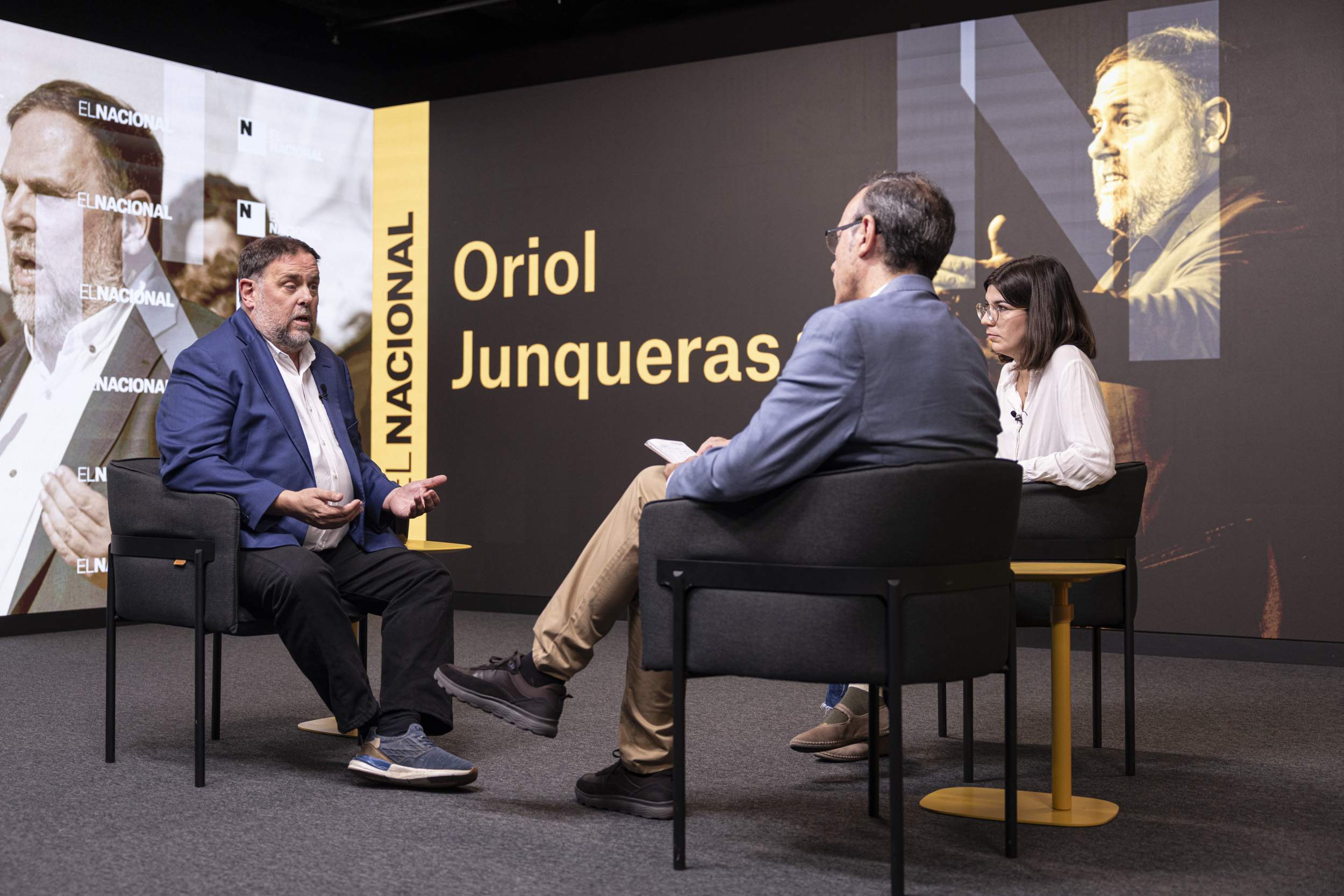 Entrevista ORIOL JUNQUERAS al plató / Foto: Montse Giralt Entrevista ORIOL JUNQUERAS al plató / Foto: Montse Giralt