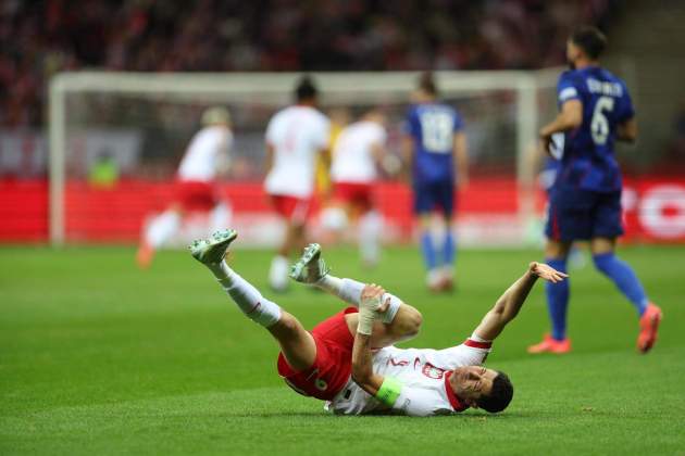 Robert Lewandowski lesión Polonia / Foto: EFE Robert Lewandowski lesión Polonia / Foto: EFE