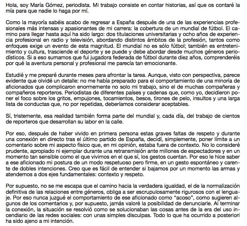 Carta asstejament María Gómez @maria gomez