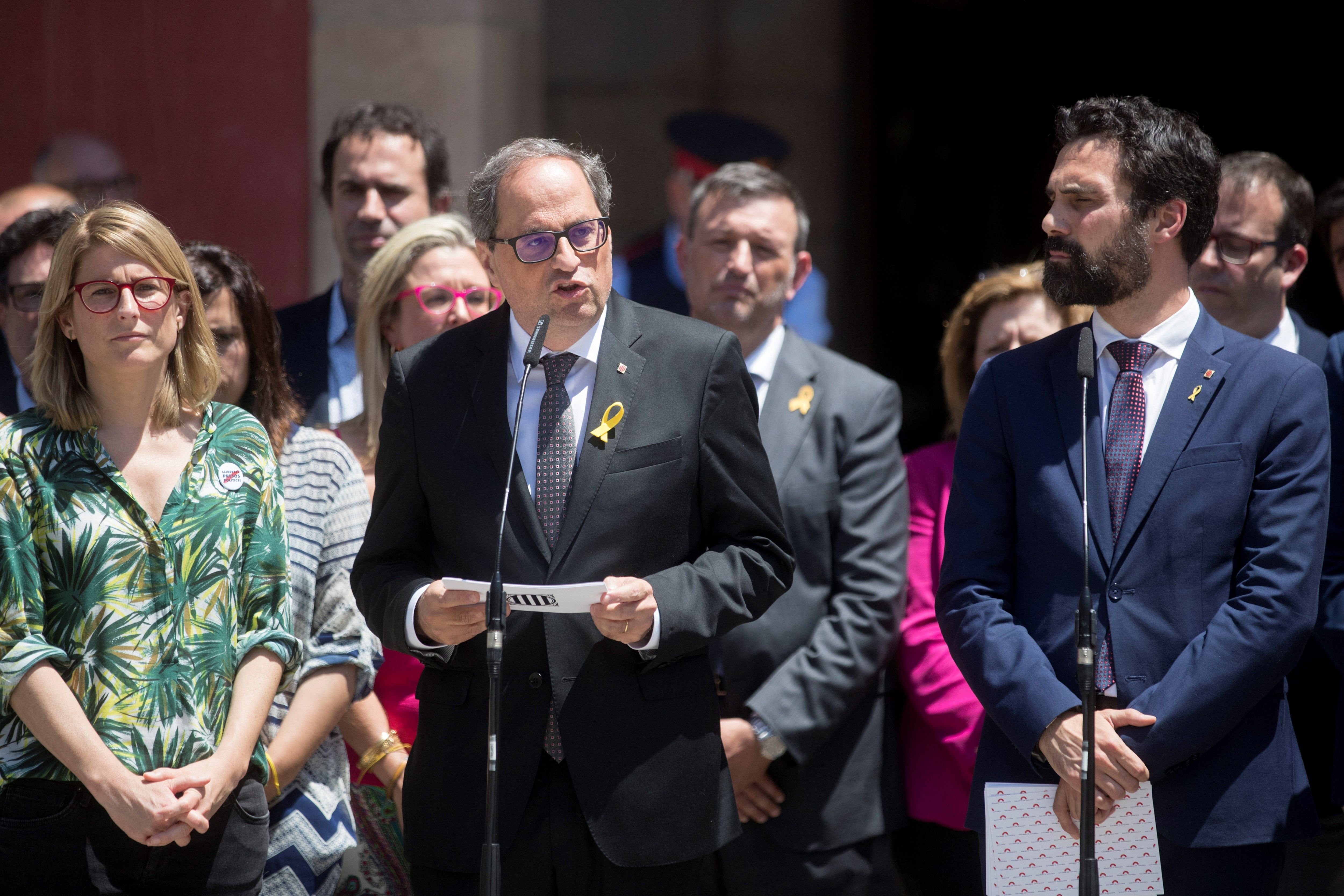 Torra: "L'acostament és una obligació, no és un gest polític ni una negociació"