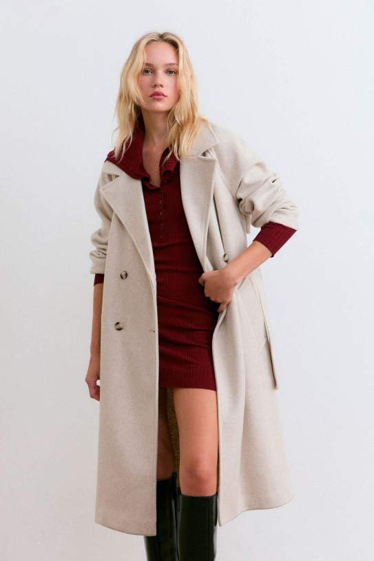 Abrigo trench tacto suave1 Abrigo trench tacto suave1
