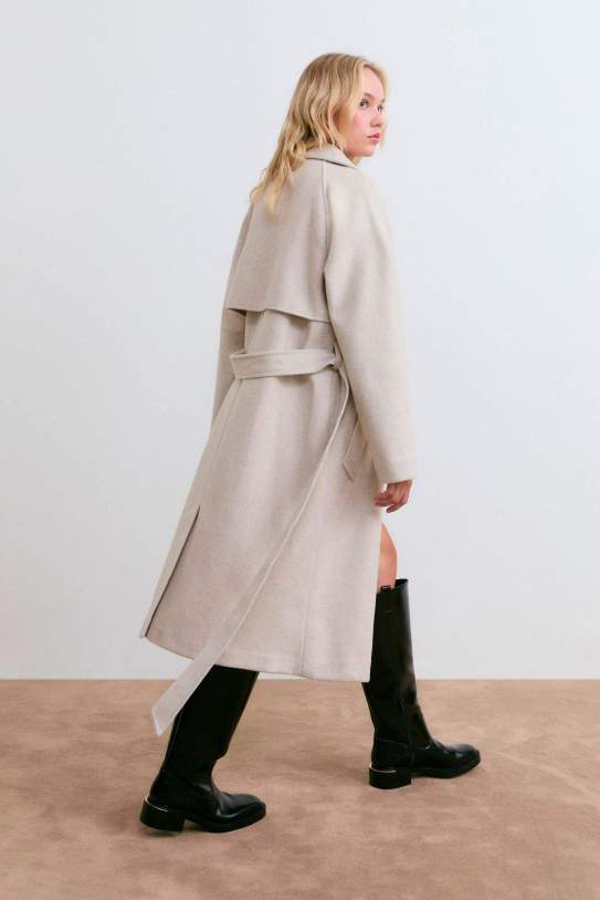 Abrigo trench tacto suave Abrigo trench tacto suave