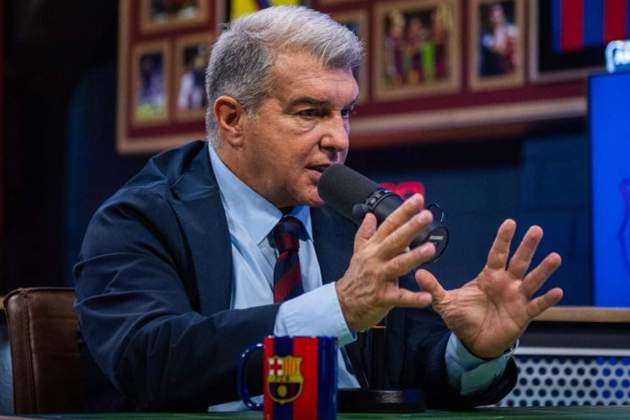 Joan Laporta concede una entrevista en Barça One / Foto: FC Barcelona Joan Laporta concede una entrevista en Barça One / Foto: FC Barcelona