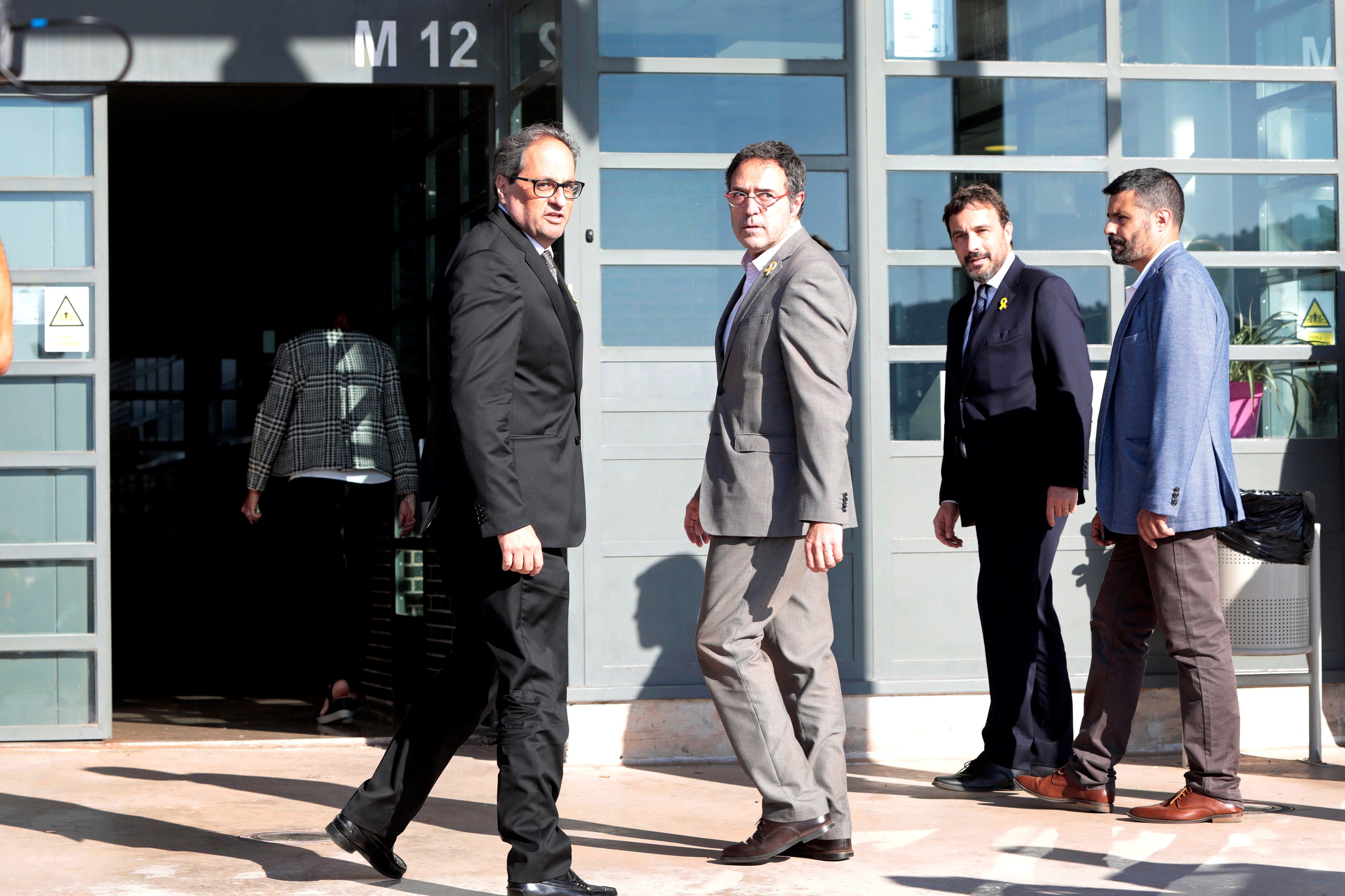 Torra visita Junqueras, Romeva i els Jordis a Lledoners