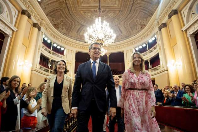 Feijóo, Gamarra i García PP Senat Europa Press Feijóo, Gamarra i García PP Senat Europa Press