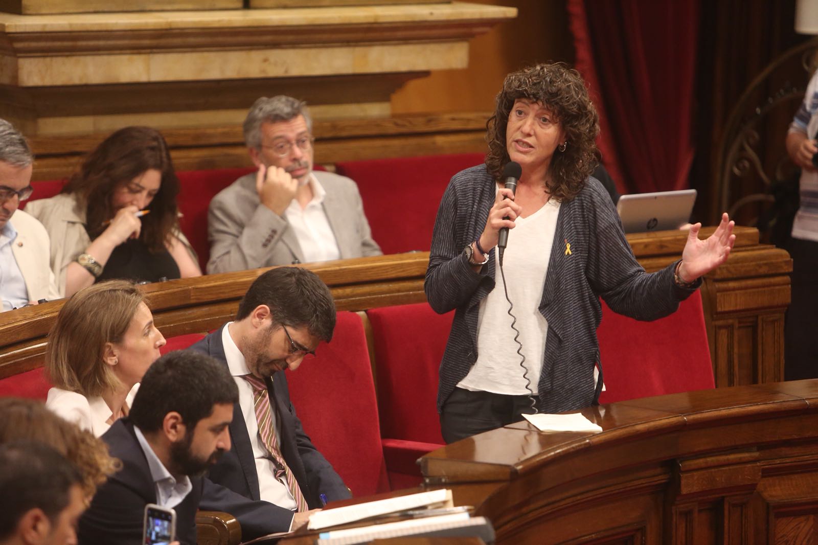Teresa Jordà visita Cuixart a Lledoners: "Orgullosa de formar part" d'Òmnium