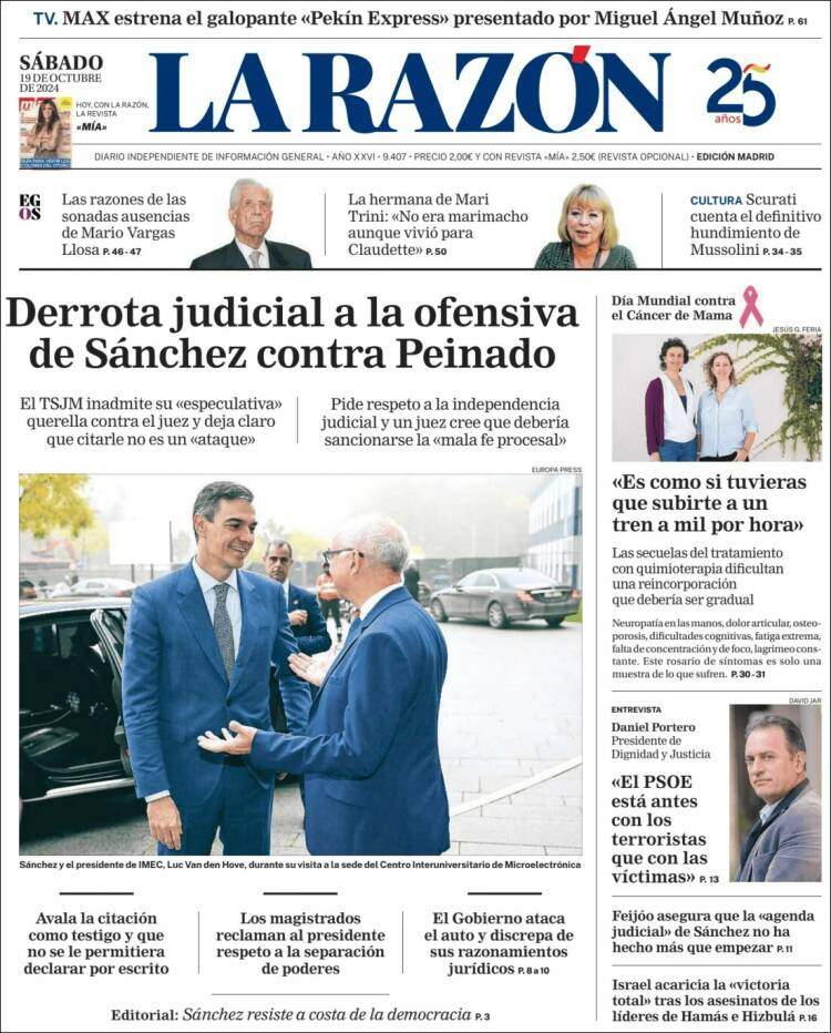 'La Razón' 19 'La Razón' 19