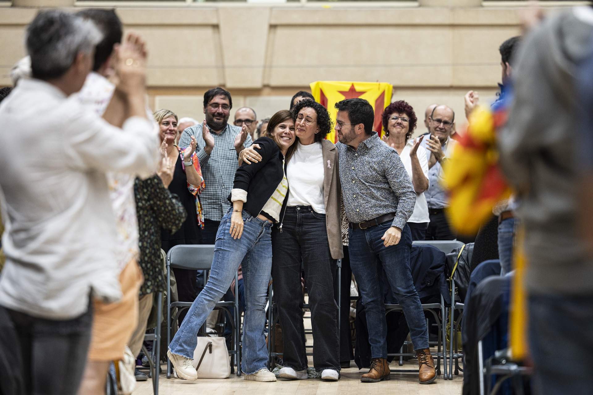 Rovira, Aragonès y Vilalta dan apoyo a la candidatura de Xavier Godàs contra Junqueras