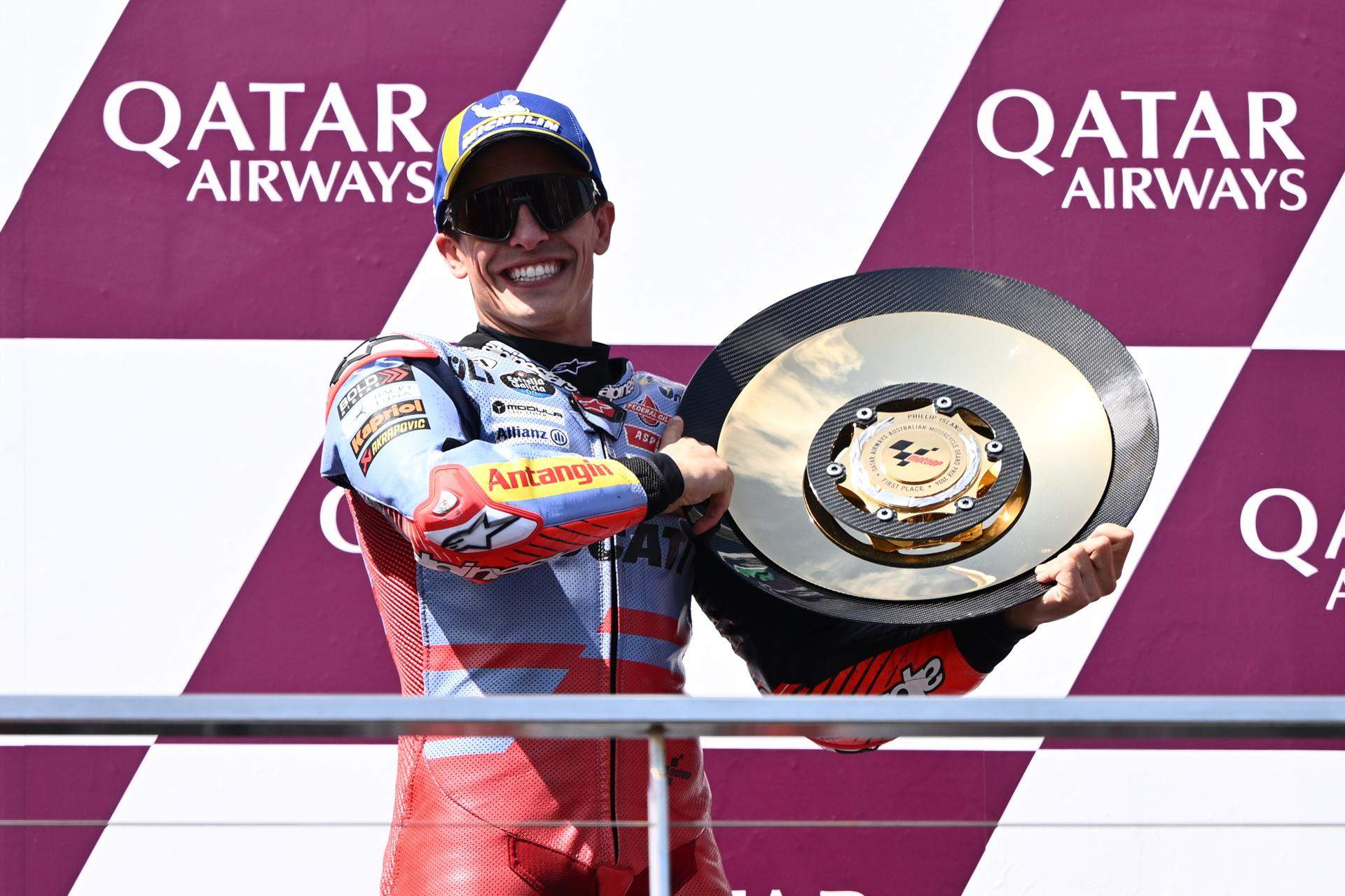 Marc Márquez supera el susto con una victoria magistral en Australia y Jorge Martín es más líder de MotoGP