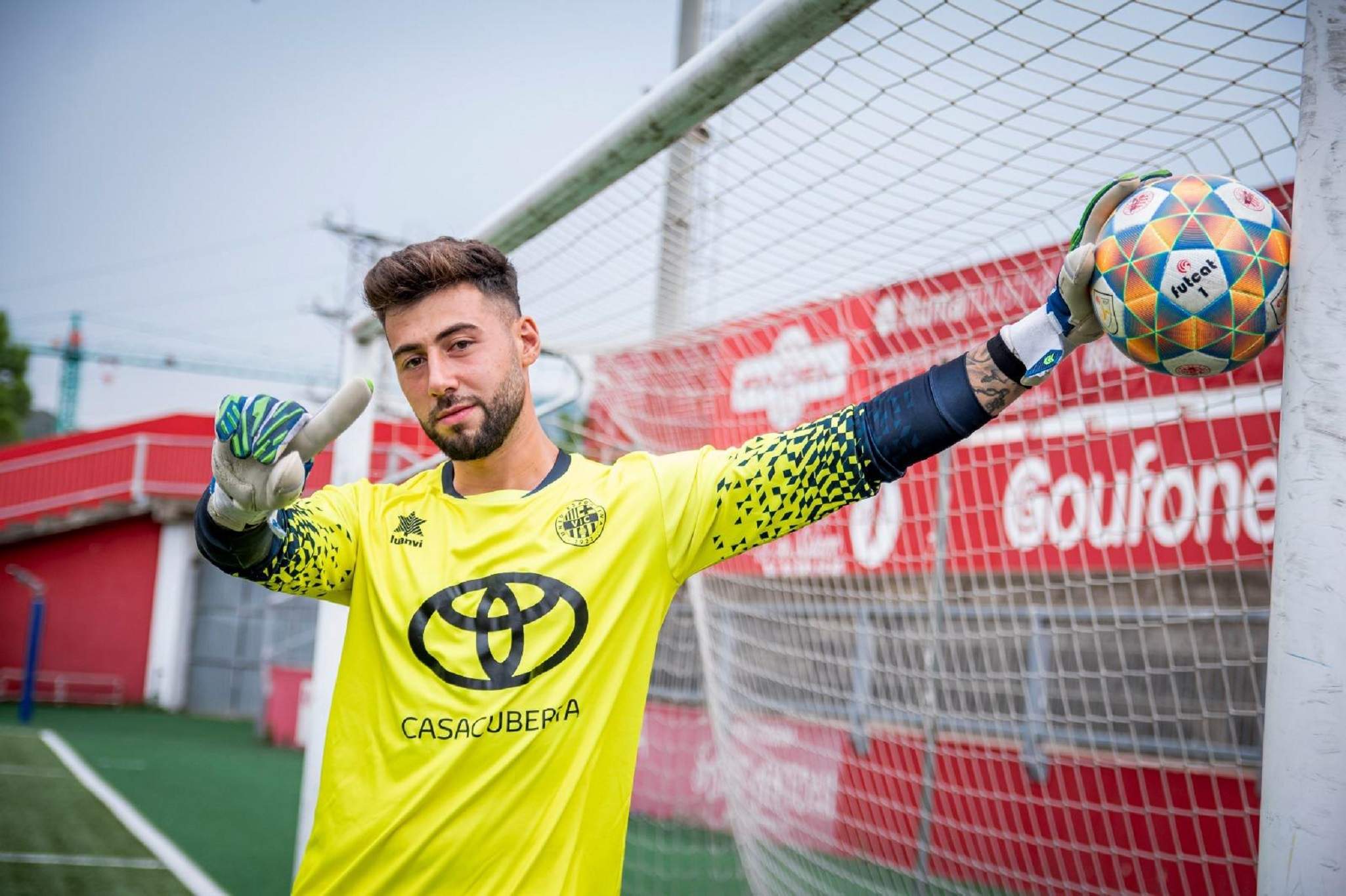 Agustí Mora, porter del Vic: "Jugar contra l'Atlètic de Madrid és un premi"