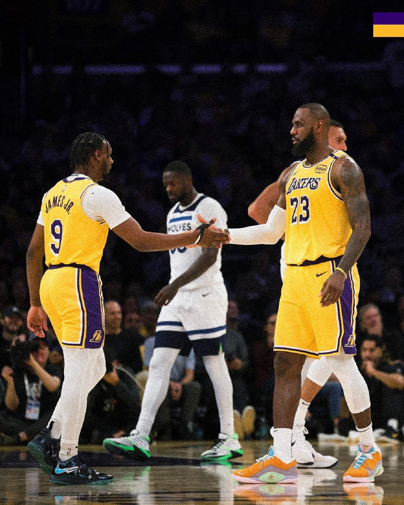 Somni complert a la família James: LeBron i Bronny, junts en partit oficial als Los Angeles Lakers