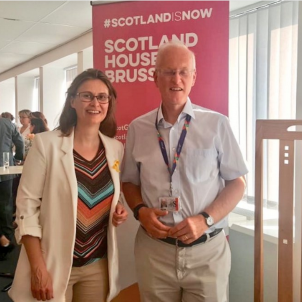 Catalan EU delegate Meritxell Serret begins international contacts, with Scotland