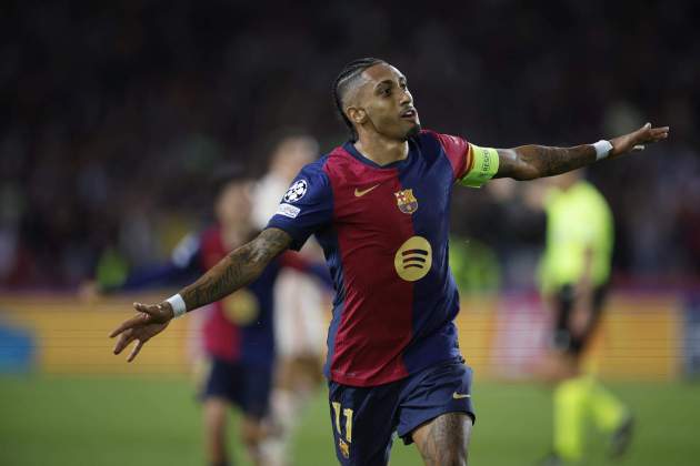Raphinha gol Barça Bayern de Múnich / Foto: EFE Raphinha gol Barça Bayern de Múnich / Foto: EFE