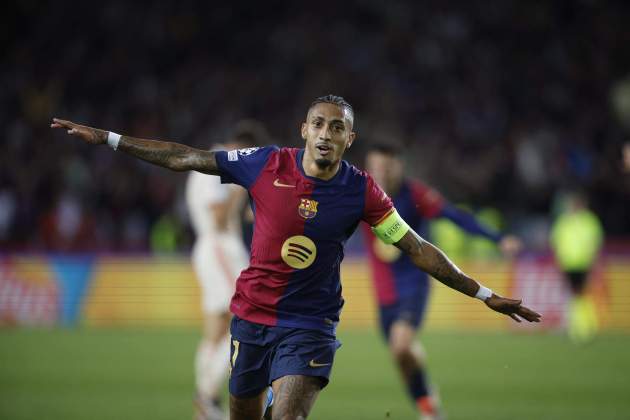 Raphinha celebración gol Barça / Foto: EFE Raphinha celebración gol Barça / Foto: EFE
