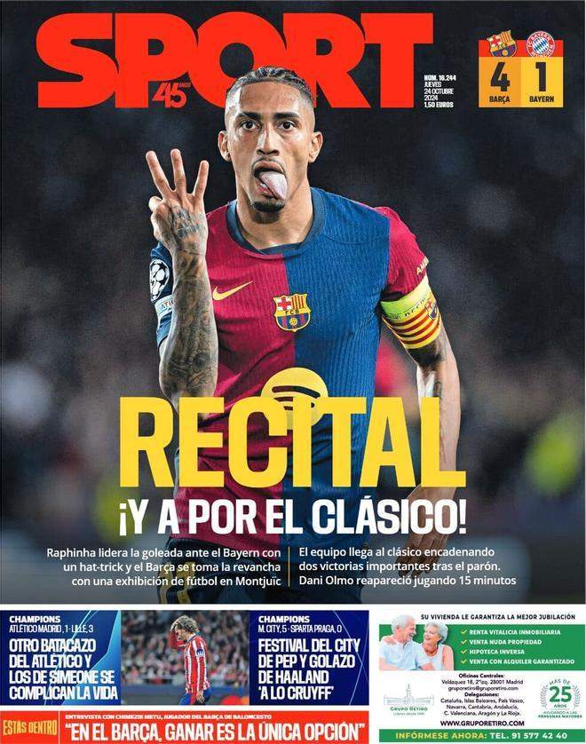 Portada de l'SPORT Portada de l'SPORT
