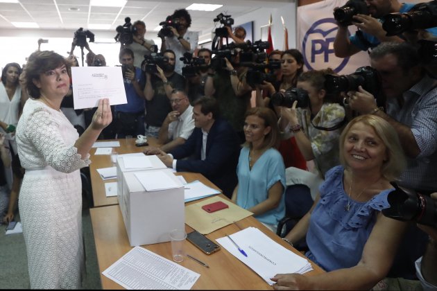 Soraya Saenz Santamaria primarias PP EFE