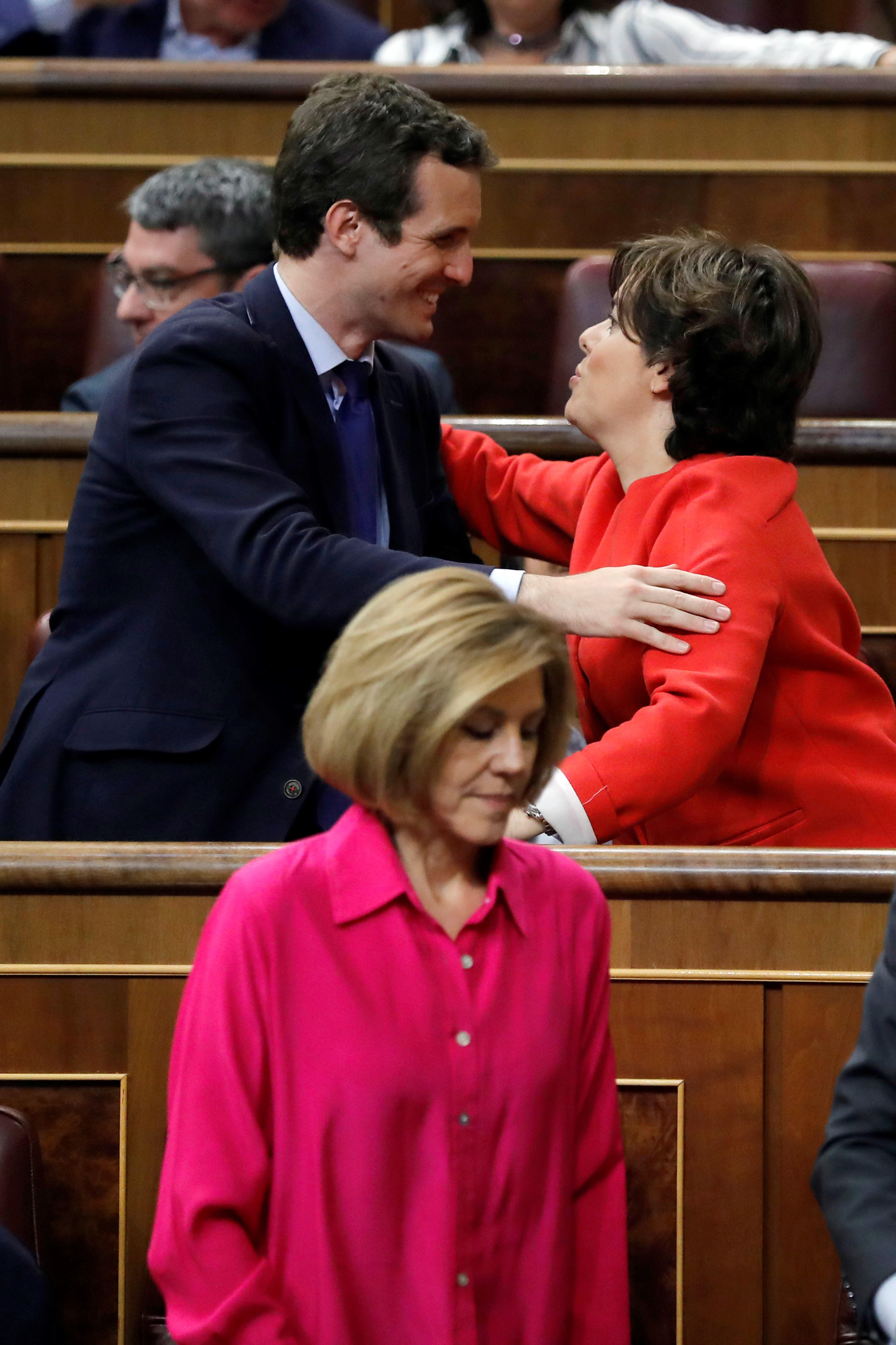 Former Spanish deputy PM Santamaría gains edge in PP leadership race