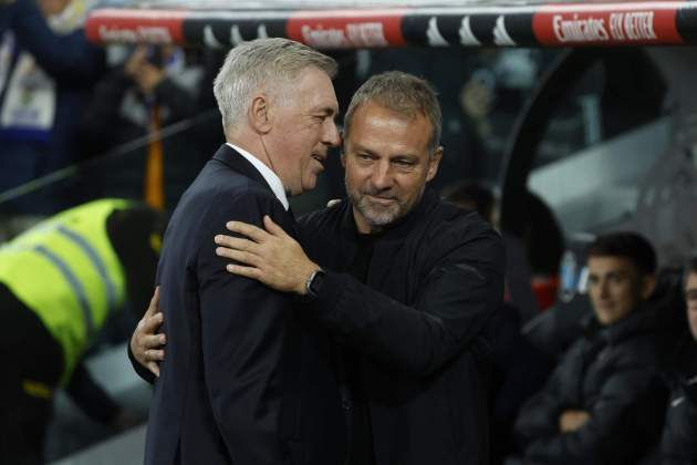 Carlo Ancelotti Hansi Flick Real Madrid Barça / Foto: EFE