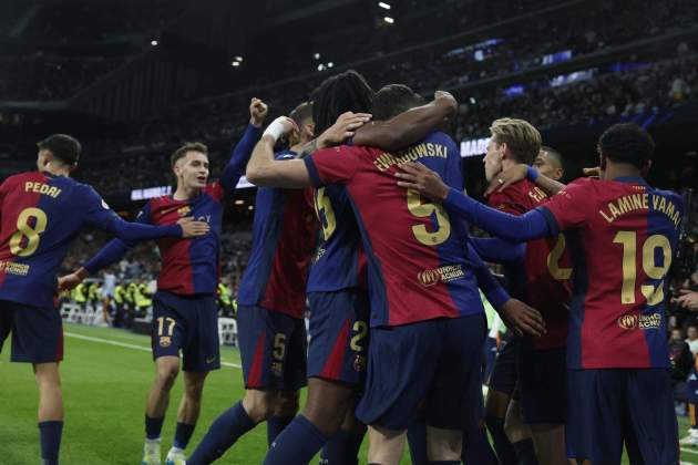 Barça celebración gol / Foto: EFE Barça celebración gol / Foto: EFE