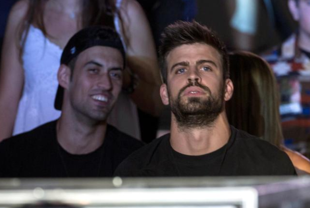 pique i busquets concert shakira efe