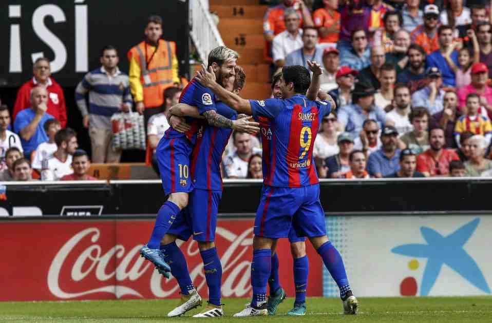 Gol pinya Barça València Efe