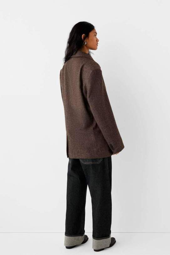 Blazer oversize con lana Blazer oversize con lana